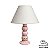 Abajur Cêramica 3 Bolas Rosa - Com Cúpula - Imagem 3