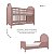 Cojunto Berço 2 Em 1 E Cômoda Rococó - Rose - Imagem 5