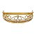Dossel Decorativo Metal Dourado Com Perolas E Strass - Peça De Mostruário - prontaentrega - Imagem 1