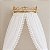 Dossel Decorativo Metal Dourado Com Perolas E Strass - Peça De Mostruário - prontaentrega - Imagem 3