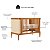 Quarto Completo Paglia - Berço 3 Em 1 + Cômoda Com Porta + Roupeiro 2 Portas - Nogueira/Louro Freijó - Imagem 15