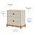 Quarto Completo Lamê - Berço 2 Em 1 + Cômoda + Guarda-Roupa 4 Portas - Areia Com Carvalho Avelã - Imagem 8