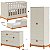 Quarto Completo Lamê - Berço 2 Em 1 + Cômoda + Guarda-Roupa 2 Portas - Areia Com Carvalho Avelã - Imagem 1