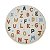 Tapete Infantil Sopa de Letras - Redondo - Bege Claro - Imagem 1