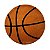 Tapete Infantil Bola De Basquete - Redondo - Imagem 1