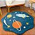 Tapete Infantil Orgânico Doce Cosmos - Azul - Redondo - Imagem 2