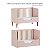 Conjunto Luny - Berço 2 Em 1 + Cômoda 3 Gavetas - Rosa Com Nogueira - Imagem 6