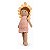 Amigurumi Decorativo Infanil Menina Vestido Rosa - Margaridas - 97-39 - Imagem 1