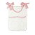 Porta-Treco em Tricô Branco - Trama Losango - Rosa Baby - Imagem 1
