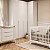 Quarto Completo Sambalelê - Berço 2 Em 1 + Cômoda 2 Portas + Roupeiro Modulado 4 Portas - Branco - Imagem 2