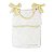 Porta-Treco em Tricô Branco - Trama Losango - Amarelo Charm - Imagem 1