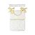 Porta-Treco em Tricô Branco - Trama Losango - Amarelo Charm - Imagem 3