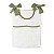 Porta-Treco em Tricô Branco - Trama Losango - Verde Limonada - Imagem 1