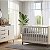 Conjunto Nordic - Berço 2 Em 1 + Cômoda Com Porta - Branco/Mel - Imagem 2