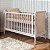 Berço Madeira Maciça Com Rattan Solene - Branco - Imagem 2