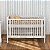 Berço Madeira Maciça Com Rattan Solene - Branco - Imagem 4