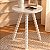 Mesa Lateral de Apoio Solene - Pés Em Madeira Maciça E Tampo Em MDF - Branco - Imagem 3