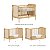 Conjunto Solene - Berço 2 Em 1 + Cômoda 4 Gavetas - Com Ratan - Carvalho Malva - Imagem 6