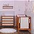 Conjunto Solene - Berço 2 Em 1 + Cômoda 4 Gavetas - Com Ratan - Nogueira - Imagem 3