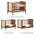 Conjunto Solene - Berço 2 Em 1 + Cômoda 4 Gavetas - Com Ratan - Nogueira - Imagem 4