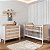 Conjunto Solene - Berço 2 Em 1 + Cômoda 4 Gavetas - Com Ratan - Branco - Imagem 2