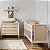 Conjunto Solene - Berço 2 Em 1 + Cômoda 4 Gavetas - Com Ratan - Branco - Imagem 3