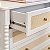 Conjunto Solene - Berço 2 Em 1 + Cômoda 4 Gavetas - Com Ratan - Branco - Imagem 7