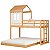Beliche Cabana Com Auxiliar Queen Farm - Madeira/Branco - Imagem 1