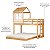 Beliche Cabana Com Auxiliar Queen Farm - Madeira/Branco - Imagem 5