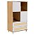 Armário 2 Portas e 2 Gavetas Farm - Madeira/Branco - Imagem 1