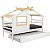 Bicama Evolutiva Cabana Kids - Branco/Madeira - Imagem 1
