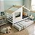 Bicama Evolutiva Cabana Kids - Branco/Madeira - Imagem 2
