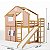 Beliche Cabana Com Escorregador Sweet Home - Rosa/Madeira - Imagem 6