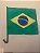Bandeira Brasil com Haste para Janela de Carro - Imagem 1