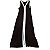 Vestido Longo Preto com Detalhe Branco - Imagem 2