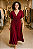 Vestido Longo Vinho com Amarração - Imagem 1