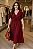 Vestido Longo Vinho com Amarração - Imagem 1