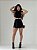 Vestido Curto Nude com Drapeado - Imagem 4