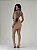 Vestido Curto Drapeado Nude - Imagem 2