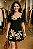 Vestido Midi Floral Preto - Imagem 1