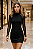 Vestido Preto com Mangas de Tule - Imagem 1