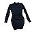 Vestido Preto com Mangas de Tule - Imagem 2