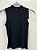 Blusa Gola Alta Sem Mangas - Preto - Imagem 1