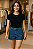 Shorts Jeans com Apliques - Imagem 1