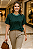 Blusa Verde com Gola Canelada - Imagem 1