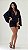 Vestido Preto com Mangas Fluidas - Imagem 1