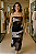 Vestido Longo Estampado Abstrato - Imagem 1