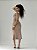 Vestido Midi Bege com Detalhe Floral - Imagem 3