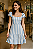 Vestido Listrado Azul e Branco - Imagem 1