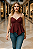 Cropped Vinho com Babado - Imagem 1